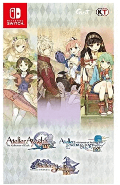 Atelier Dusk Trilogy DX box art for Nintendo Switch